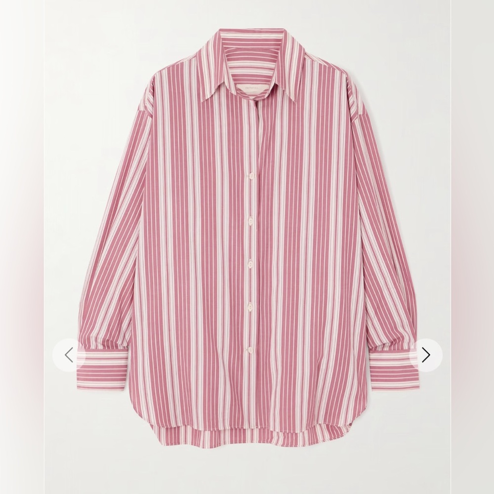 NWT Faithful the Brand Capri Stripe Cotton Button-Up Shirt